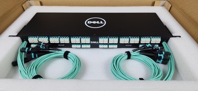 Dell 1U Fiber Optic Breakout Patch Panel 16x MPO/MTP-8 to 64x LC OM4 MMF VFDM9