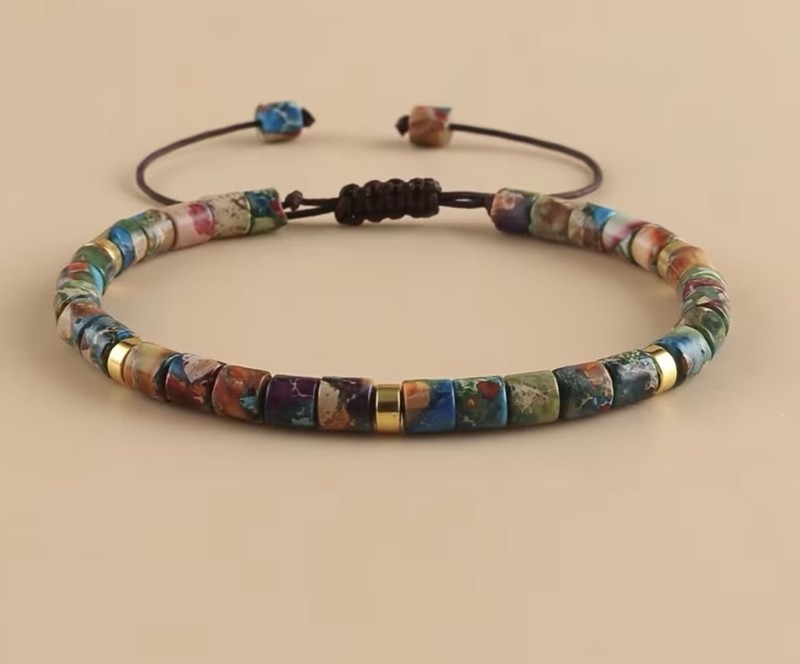 Sealed 7 Chakra Necklace With Unsealed Matching  7 Chakra Bracelet  / New