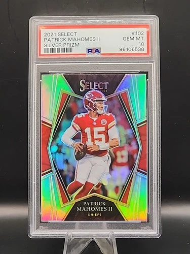 2021 Select #102 Patrick Mahomes II Silver Prizm PSA 10