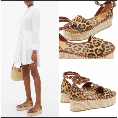 valentino rockstud leopard