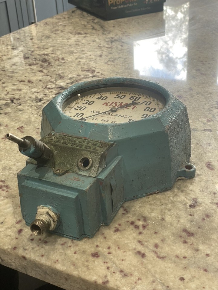 Vintage Kismet Garage Air Pump Meter Automobilia eBay