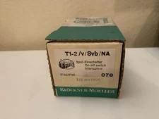 Klockner Moeller T1-2/v/Svb/NA Rotary Switch On-Off Interrupter