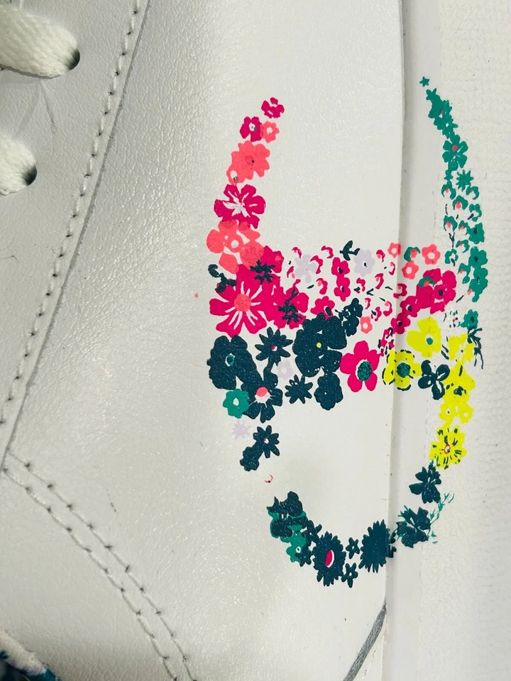 Champion женщин чисто цветочный повседневный низкий верхний суда кроссовок, белый/Berry, размер 9 - Изображение 4 из 4