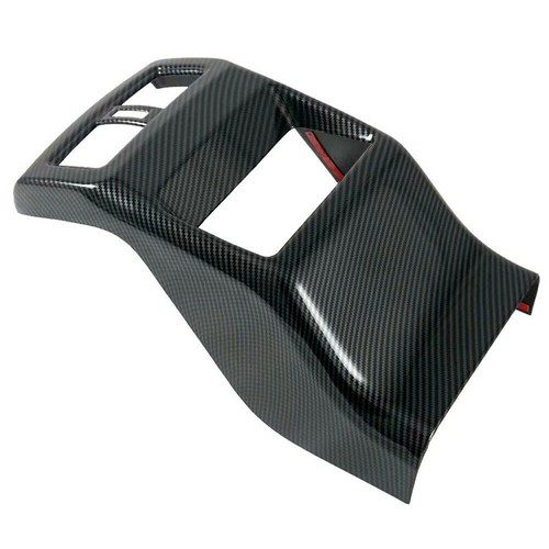 Carbon Fiber Rear Air Vent Outlet Anti-Kick Cover Trim For Nissan Rogue 2021-24 - Picture 6 of 14
