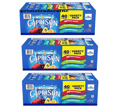 3 Pack - Capri Sun Variety Pack 6 fl. oz. pouches, 40 pk. | eBay