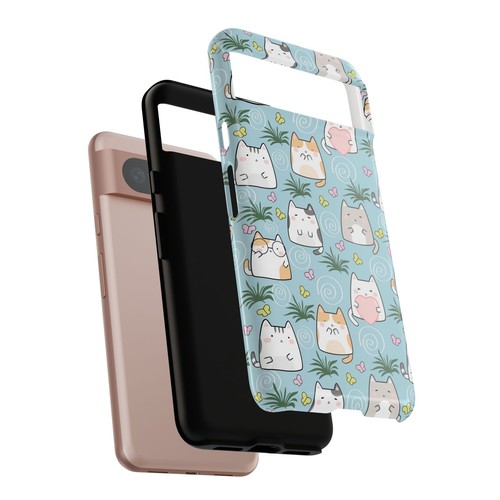 Cute Cat Phone Case, Kawaii Cat Lovers Mobile Cover - 第 157/277 張圖片