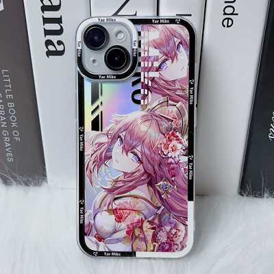 Genshin Impact Für iPhone 7/8 11 12 13 14 XR Laser Case Hülle Schutzhülle Cover