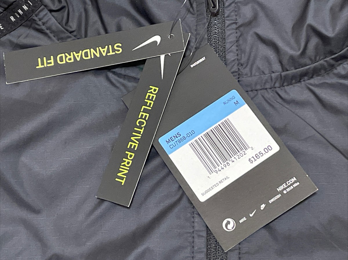 Nike Flash Run Division Running Jacket Black/ Grey CU7868-010