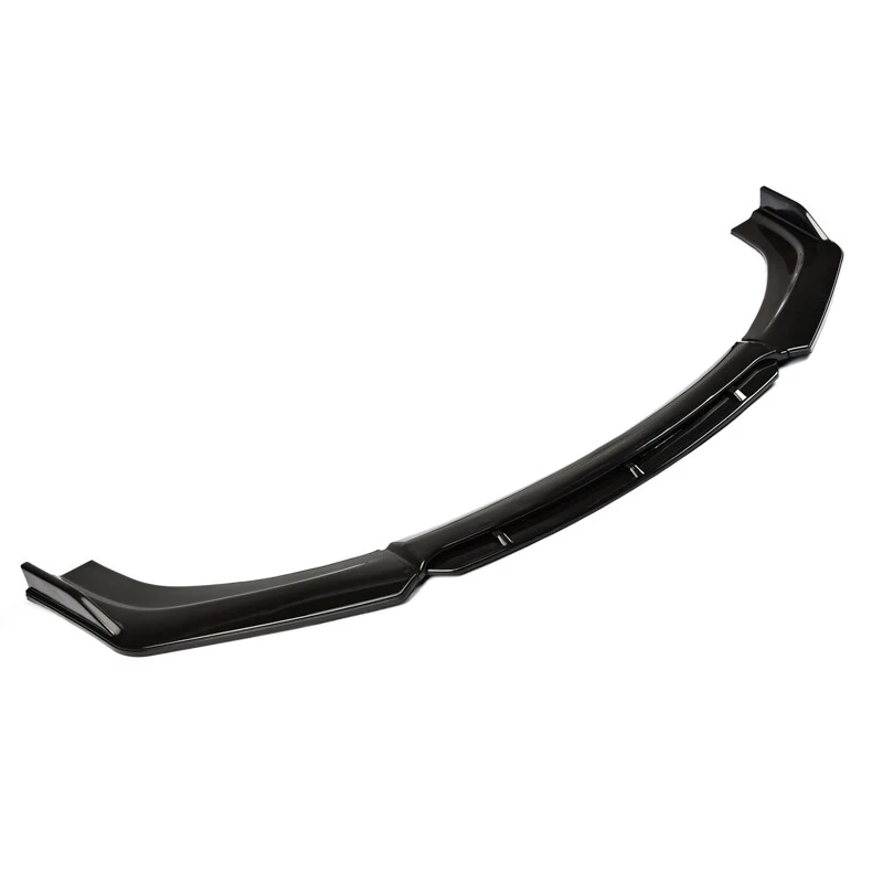 For Audi A4 B9 Sedan 2017-18 Front Bumper Lip Splitter Chin Spoiler Glossy Black Foto 3 de 4