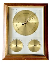 MCM Airguide Barometer Thermometer and Humidity Gauge Tested-Mid Century Decor