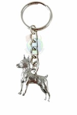 Miniature Pinscher Keychain Pewter