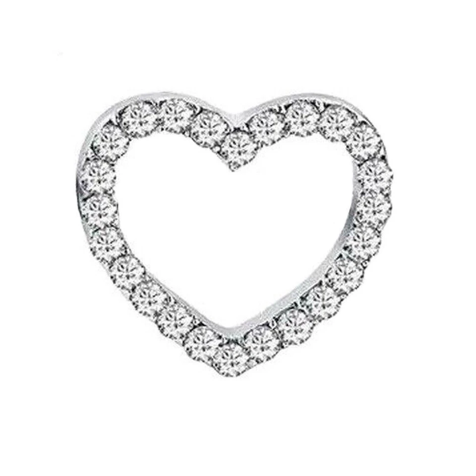 Piercing em forma de coração anel mamilo barra barra de barra 14 g para joias femininas 1 peça - Imagem 4 de 4