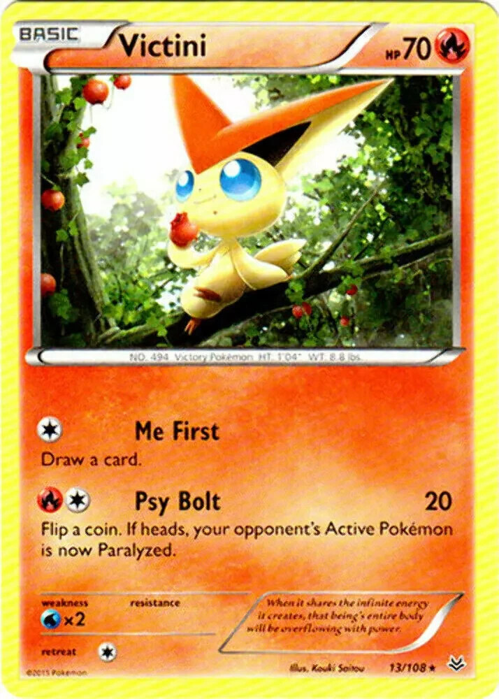 Pokemon TCG Victini Roaring Skies 13/108 Regular Rare