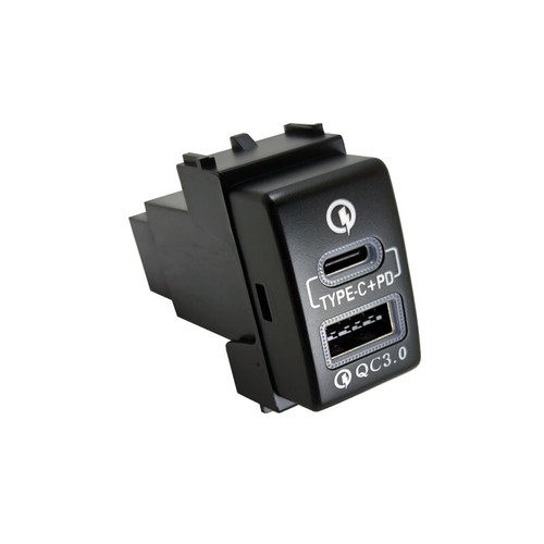 Switch Button PD+QC3.0 USB Port Charger For Nissan Navara D40 2004-2013 Patrol - 第 5/7 張圖片