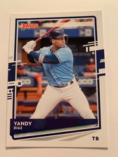 Yandy Diaz, Tampa Bay Rays, 2020 Donruss #190, Career Stat Line
