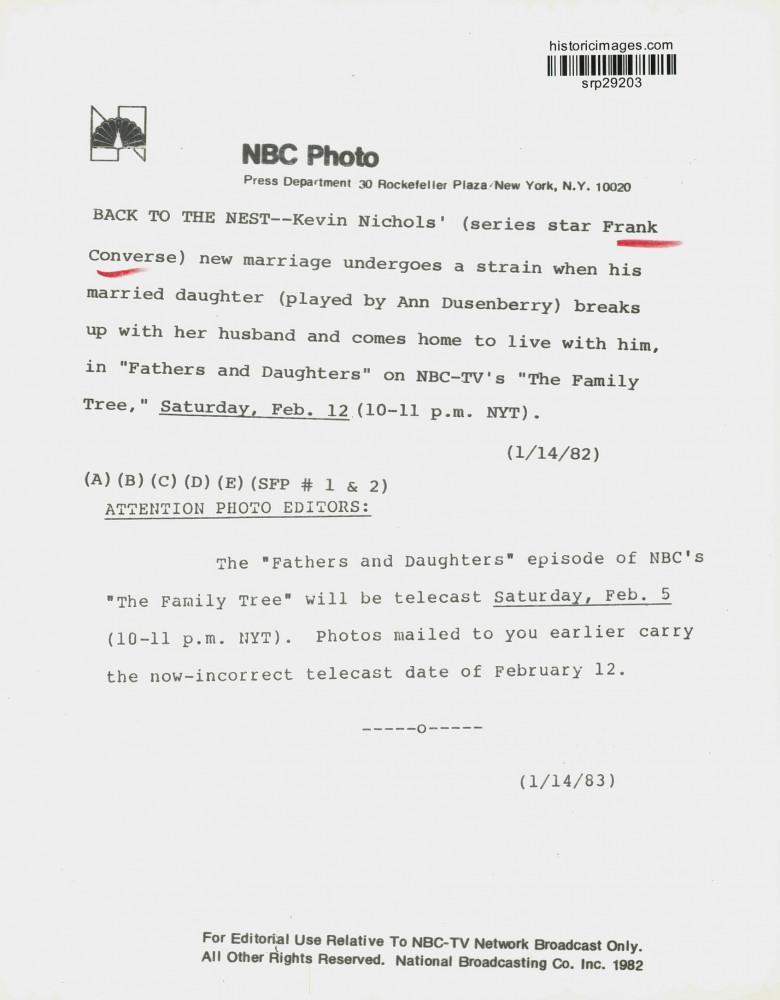 1983 Press Photo Frank Converse Ann Dusenberry on 