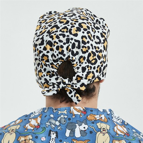 Womens/Mens Florals Printed Cap Scrub Hat/Cap Head Wear Adjustable Accessories - Picture 397 of 660