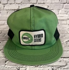 Vintage Farmer Trucker CARGILL HYBRID SEED Snapback Mesh Back Patch Hat Cap USA