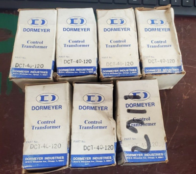 (7-PCS) DORMEYER DCT-40-120 Control Transformers TRW 120 VAC, 40 VA, 4x746 (VR9)