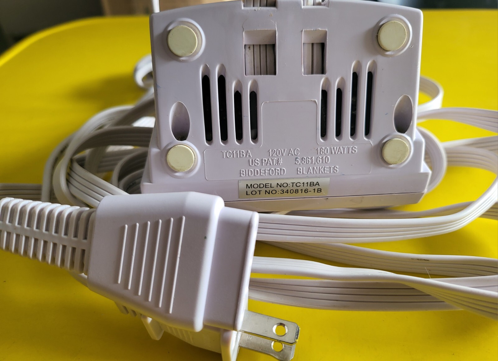 Cannon Biddeford Blankets Electric Blanket 4 Prong Power Control TC11BA