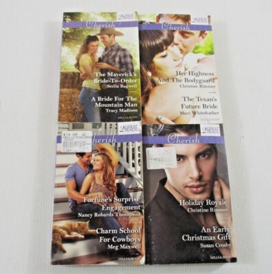  Mills & Boon Bundle Bulk Lot of 4 Books - 8 Stories - Cherish Series 
