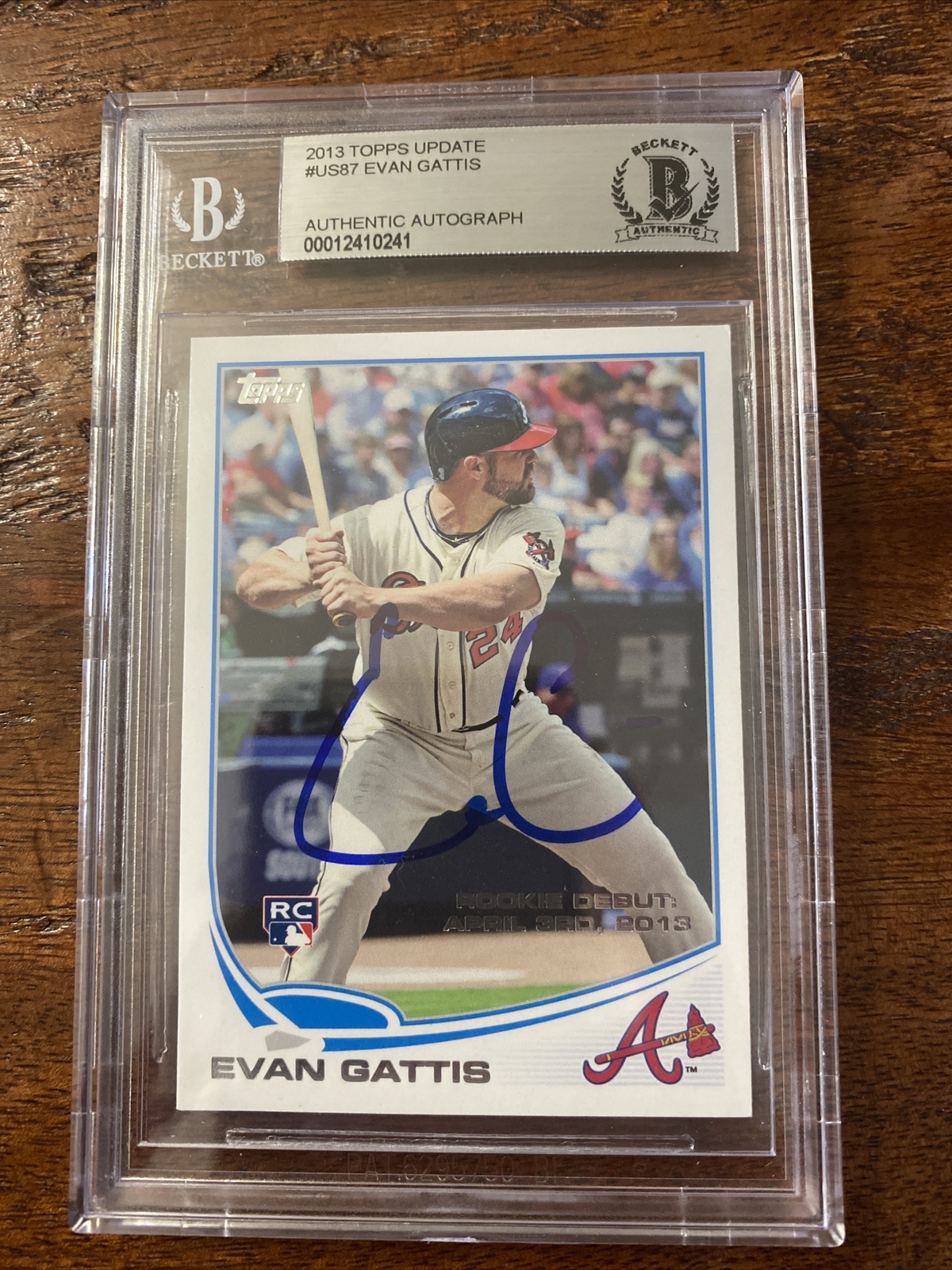 Evan Gattis Autographed/Signed Atlanta Braves Game Issued