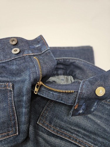 Jeans bootcut Y2K Diesel vita bassa blu taglia 28 - Foto 11 di 11