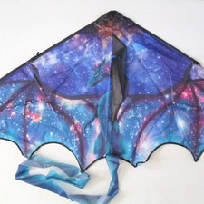 Fantasy Dragon Kite Purple Stars Dragon Wings Unused New In Package