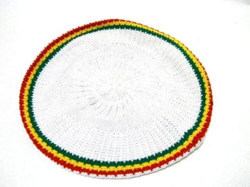 M/L Africa Crown Beret Rasta Hat Rastafari Jamaica Tam Marley Dreadlocks Cotton - Picture 2 of 22