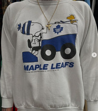 Toronto Maple Leafs cartoon graphic white color Sweatshirt men women KV23302