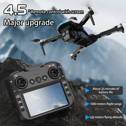 AE8 EVO RC Drone GPS FPV 4K HD Dual Camera 360° Obstacle Avoidance 3 Battery - Picture 2 of 24