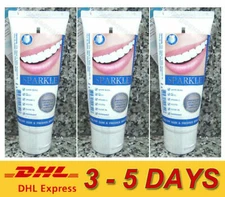 3x SPARKLE WHITE NIGHTTIME TOOTHPASTE FRESH BREATH Q10 XYLITOL 60ml ** Express !