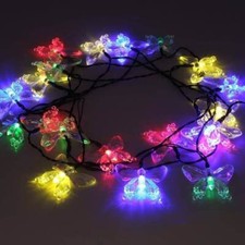 50 LED Garden String Light Outdoor Solar Powered Festoon Flower Fairy Lights