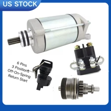 Starter & Relay & Bendix & For Polaris Sportsman MV7 700 800 EFI 2005-2006