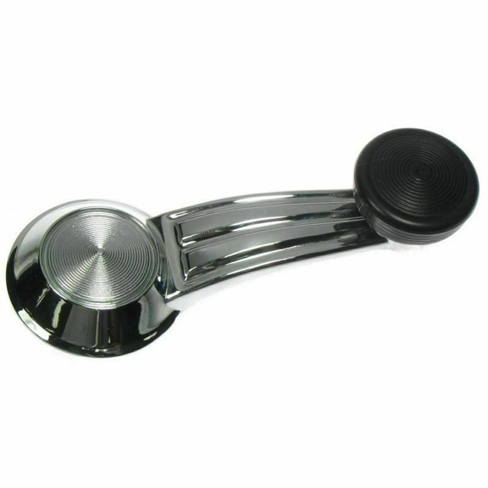 Manivela ventana puerta delantera cromada izquierda y derecha para furgoneta 76-87 Acadian / 78-96 GMC Foto 4 de 4