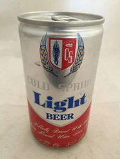 Cold Spring Light Aluminum Minnesota Beer Can 12oz  Bottom Opened Great Shape!