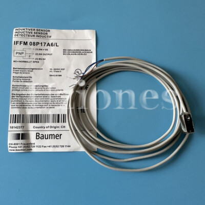 For Baumer IFFM 08P17A6/L Inductive Proximity Sensor IFFM08P17A6L PNP 10-30VDC