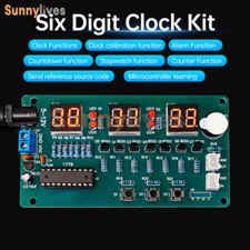 6-bit LED Digital Electronic Clock DIY Kit 51 Microcontroller Circuit Board Kit