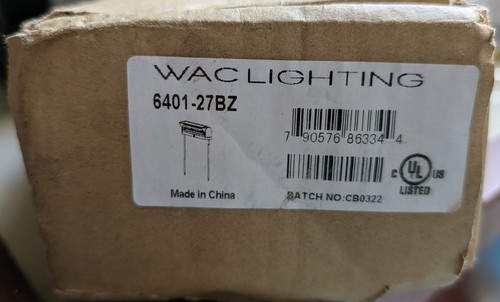 WAC Landscape Linear Path Light - Bronze, 2700K LED, w/Riser & Stem, 12V - NEW - Picture 3 of 4