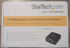 New StarTech 10/100mbps Ethernet to USB 2.0 Network LPR Print Server