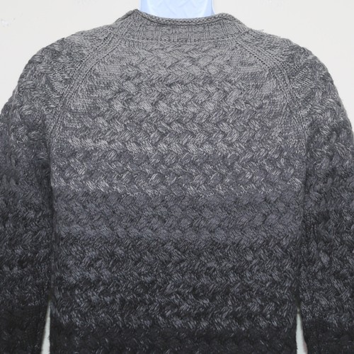Woven Knit Long Sleeve Sweater 