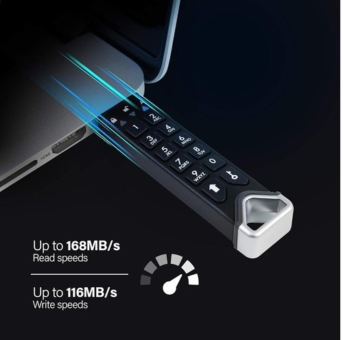 iStorage datAshur PRO2 4 GB - Official 2025 Military Grade Encryption USB Drive - Afbeelding 8 van 10