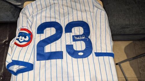 MAILLOT THROWBACK XL SIGNÉ HOF RYNE SANDBERG CHICAGO CUBS AVEC CERTIFICAT D'AUTHENTICITÉ JSA