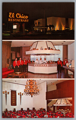 Houston Texas El Chico International Restaurant 7707 South Main c1968 Postcard