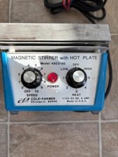 Pre-owned, 04803-00 COLE-PARMER MAGNETIC STIRRER WITH HOT PLATE 115V 60HZ 4AMP