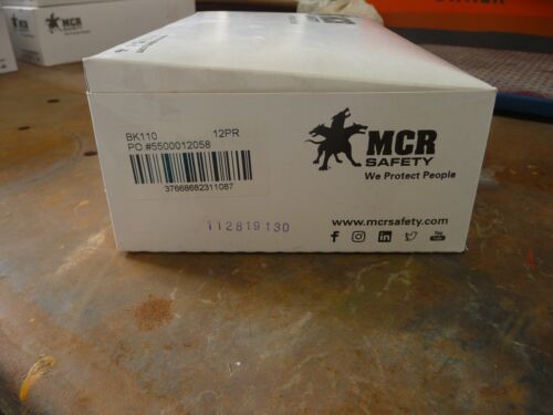 MCR BK110 Bearkat Safety Glasses Wraparound Clear Lens - 1 Dozen - 12 pair lot