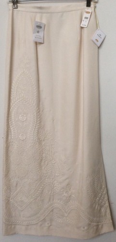 NWT Talbots WMNS Cream 100% Silk 2 Piece Multi-Occasion Skirt Suit Sz 4 Ret.$158 - Picture 8 of 12