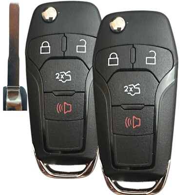 2 For 2013 2014 2015 2016 Ford Fusion Remote Flip Key Fob N5F-A08TAA