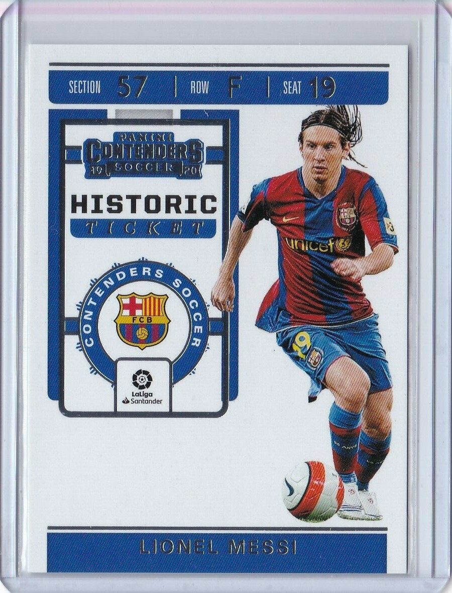 2019-20 Panini Chronicles Contenders LIONEL MESSI Historic Ticket