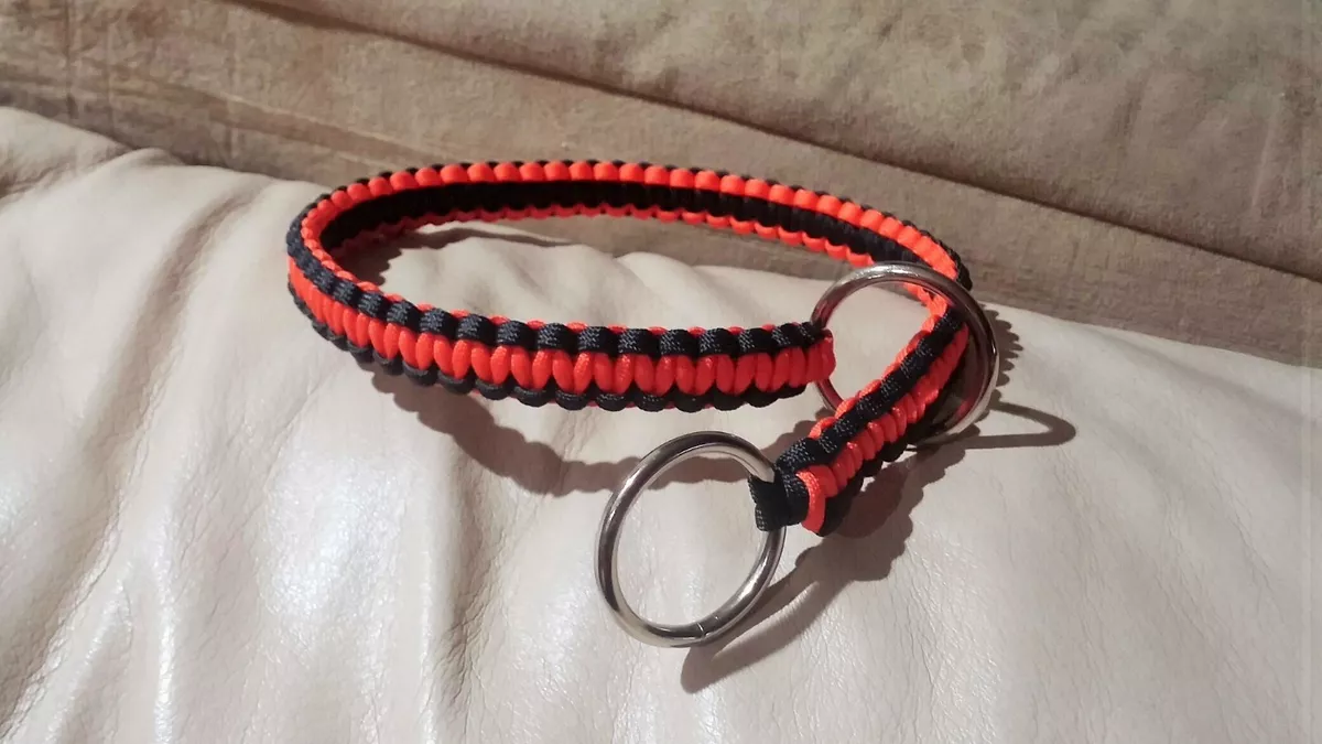 Paracord dog choke collar top